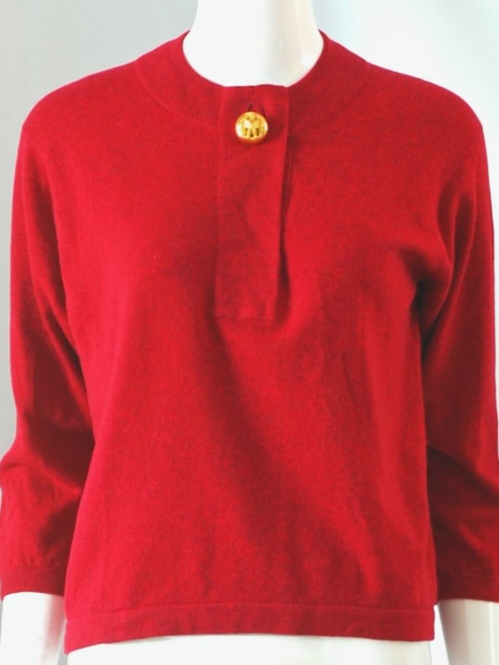 Saks Fifth Avenue 1960's Cerise Cashmere Sweater - Scotland